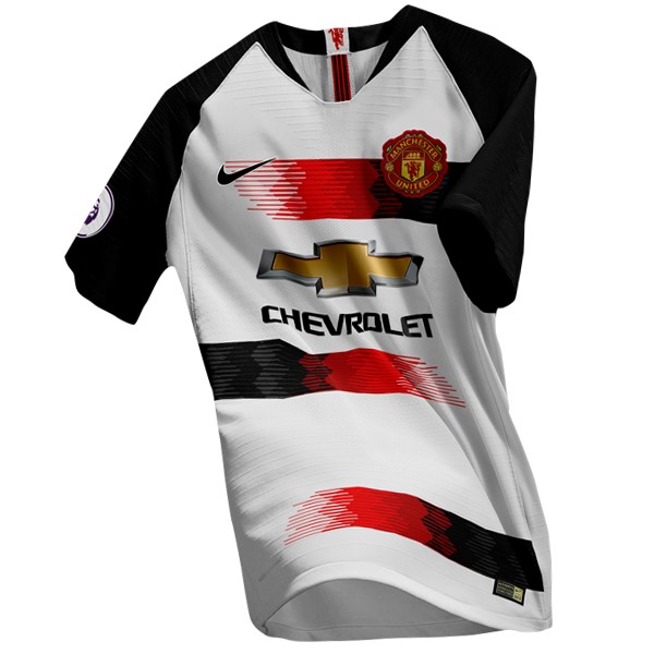 Tailandia Camiseta Manchester United Primera equipo 2019-20 Blanco Negro